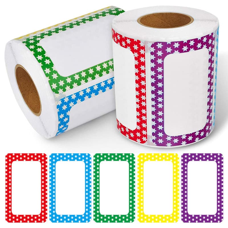 Amazon's popular cartoon name tags color label stickers self-adhesive