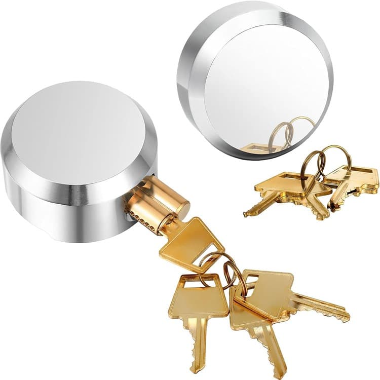 Yh9600 Stainless Steel Ice Ball Padlock, All-Copper Lock Cylinder, Anti-Cut and Anti-Saw Container Trailer Lock, Invisible Lock Beam
