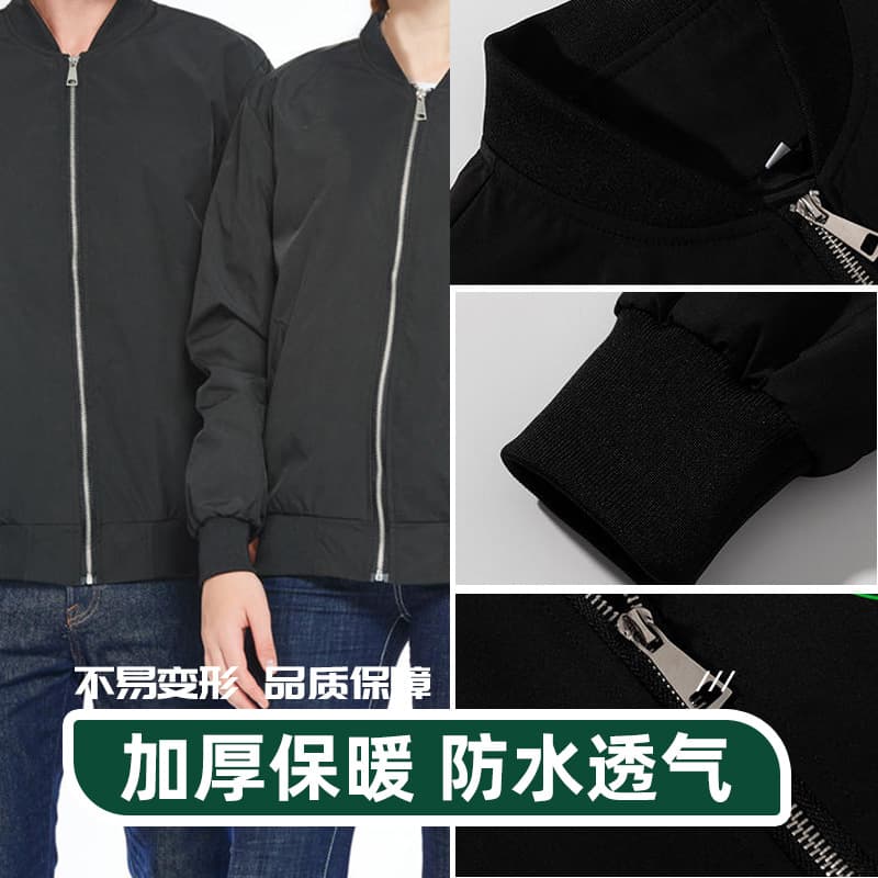 Spring/Autumn Cotton-Lined Jacket Men's Warm Pilot Coat Retro Solid Loose Casual Baseball Jacket Wholesale