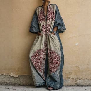Amazon Cross-Border 2026 European and American New Plus Size Printed Bohemian Wide-Leg Jumpsuit for Women