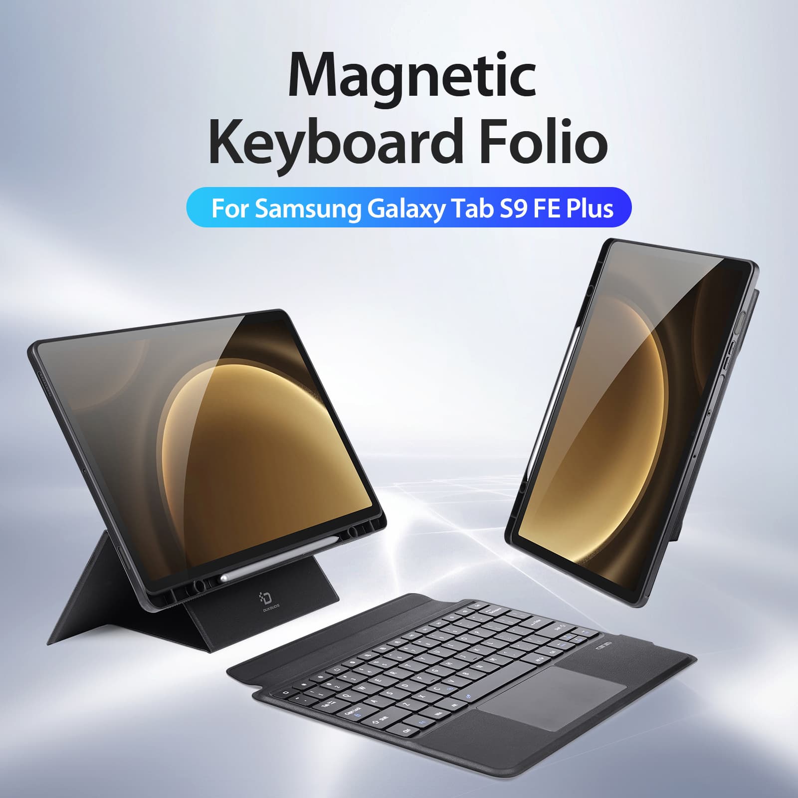 Suitable for Samsung TabS10fe tablet Bluetooth keyboard protective cover A9Plus magnetic detachable backlit external keyboard