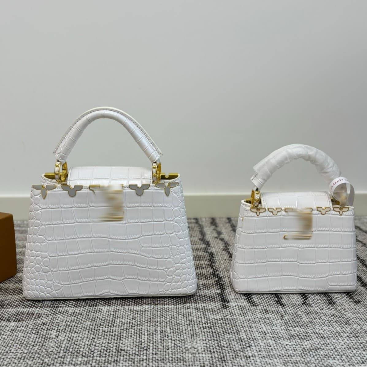 L Fritillary style crocodile pattern full set of packaging Capucines ladies bag V top quality cross-border exclusive wholesale