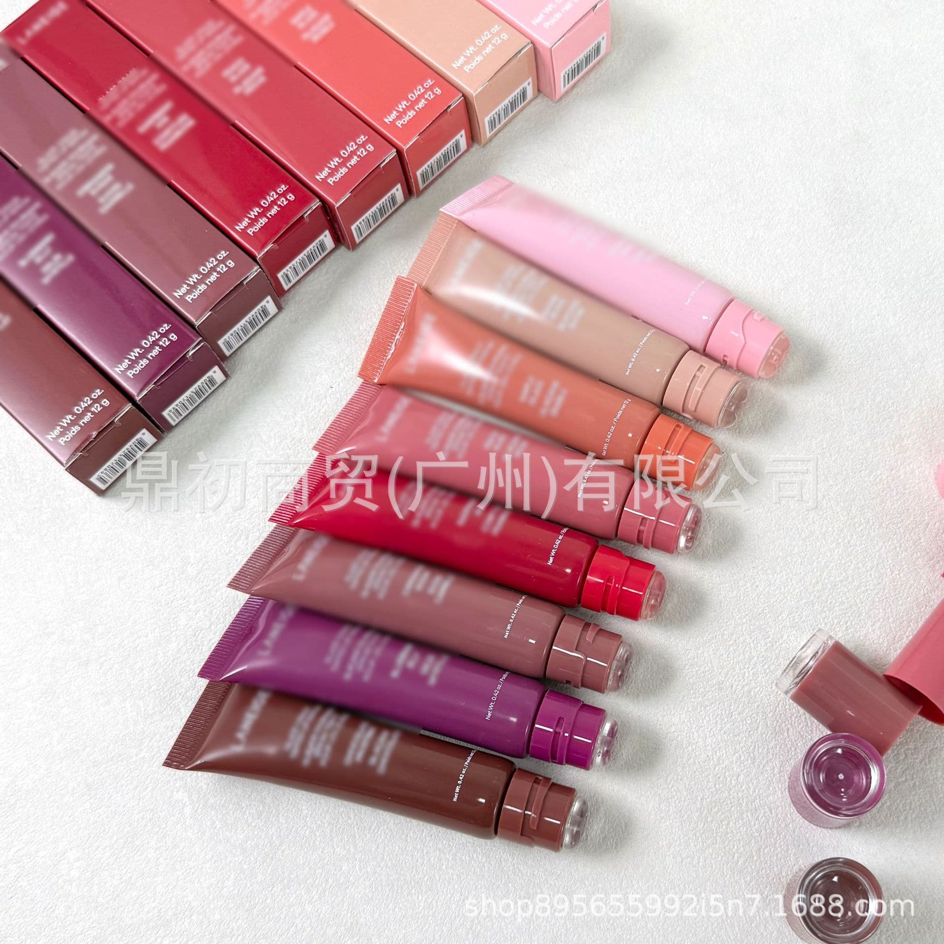 Spot L-ANEI-GE Donut Lip Essence Lip Gloss Lip Glaze Crystal Jelly Lips Colored Lip Moisturizer Easy to Color