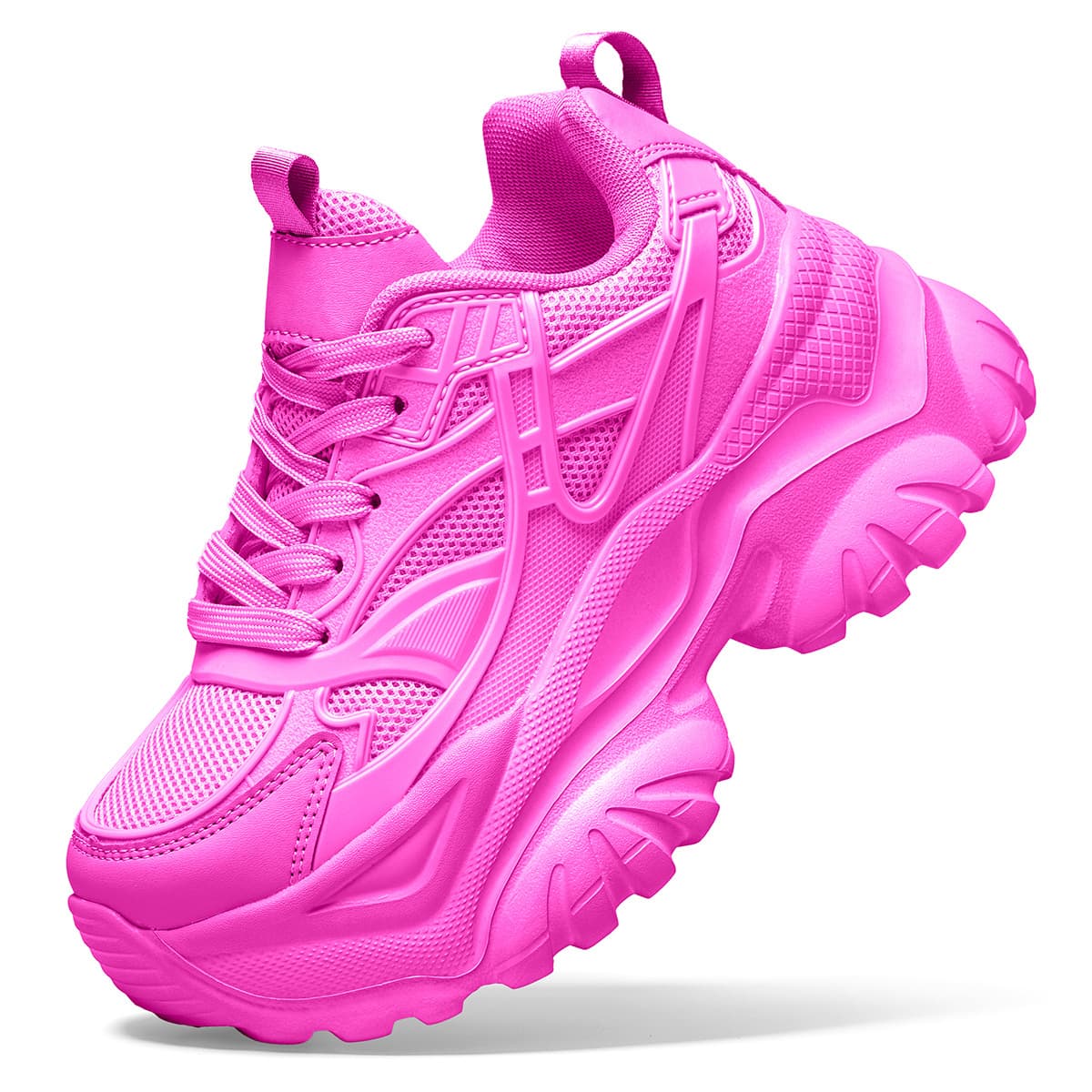 Thick-soled Dad Sneakers for Women 2022 New Autumn Breathable Heightening Retro White Casual Sports Shoes