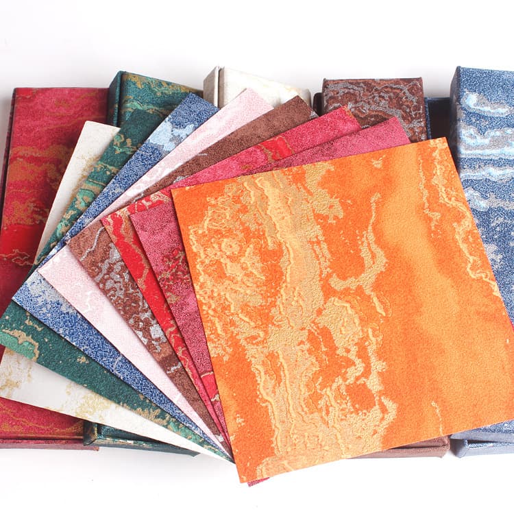 Seven-Colored Danxia Strait Style Relief Art Specialty Paper Gilded High-End Gift Box Envelope Paper, Chinese Style DIY Materials