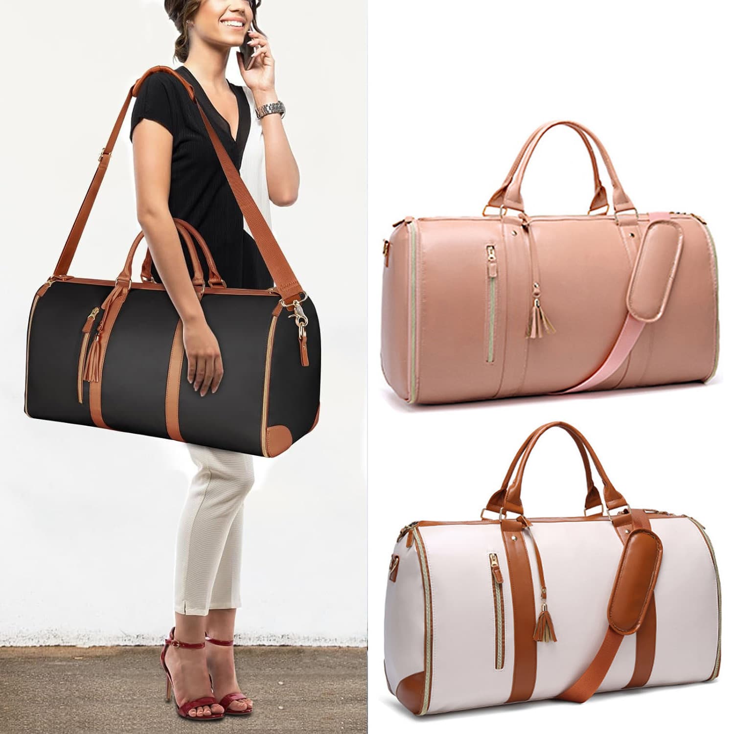 New Arrival Large Travel Foldable Handbag Women Clothing Luggage Suit Bag Multifunctional Storage Bag