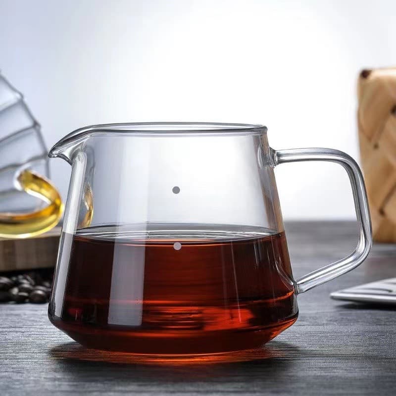Gooseneck Coffee Kettle Pour-Over Set Glass Coffee Pour-Over Kettle Fashionable Minimalist Glass Coffee Pot