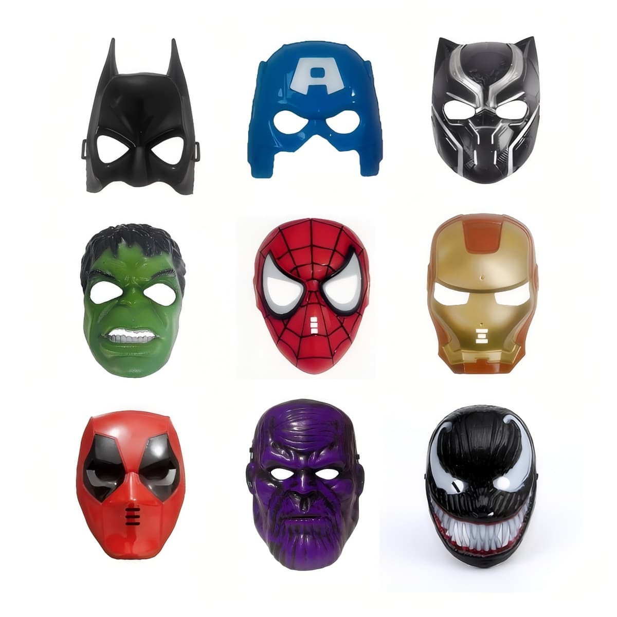 Marvel Movie Theme Masks Halloween Costume Props Kindergarten Activity Supplies Spider-Man Children's Masks