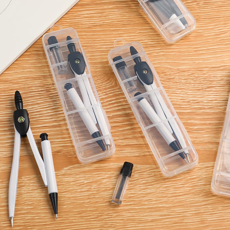 Simple exam compass set student metal drawing compass painting tools mathematics teaching stationery wholesale
