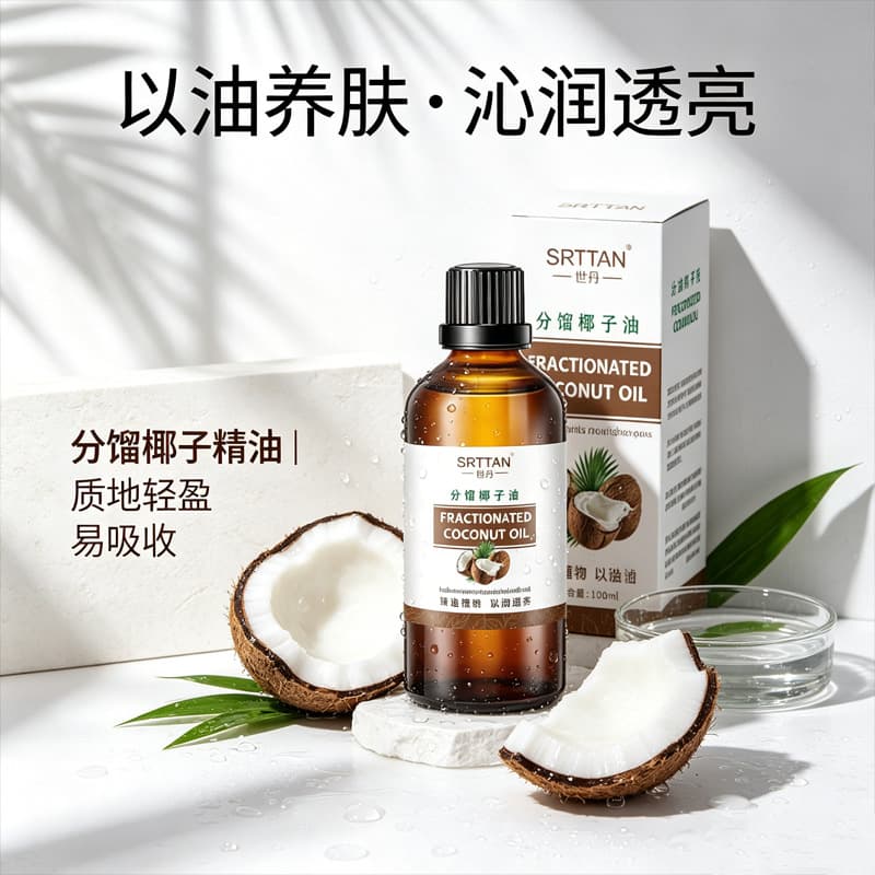 Fractionated coconut oil hydrating and moisturizing body facial skin care hand massage essential oil essence wholesale factory care spot
