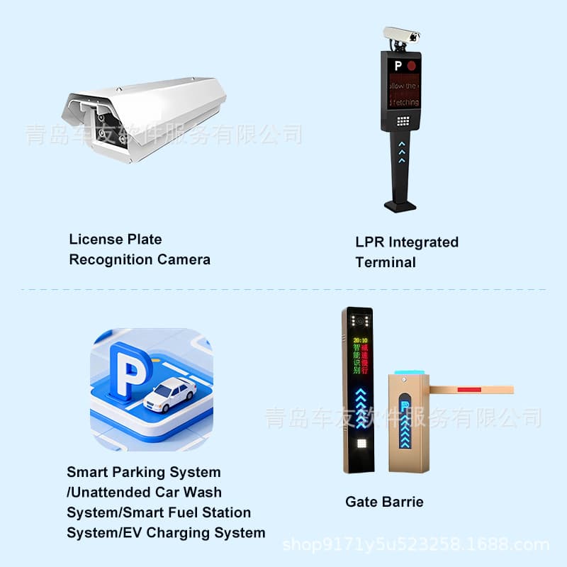 Car Wash Lpr License Plate Recognition Management System, Global Anpr License Plate Recognition All-In-One Device for Charging Stations and Parking Lots