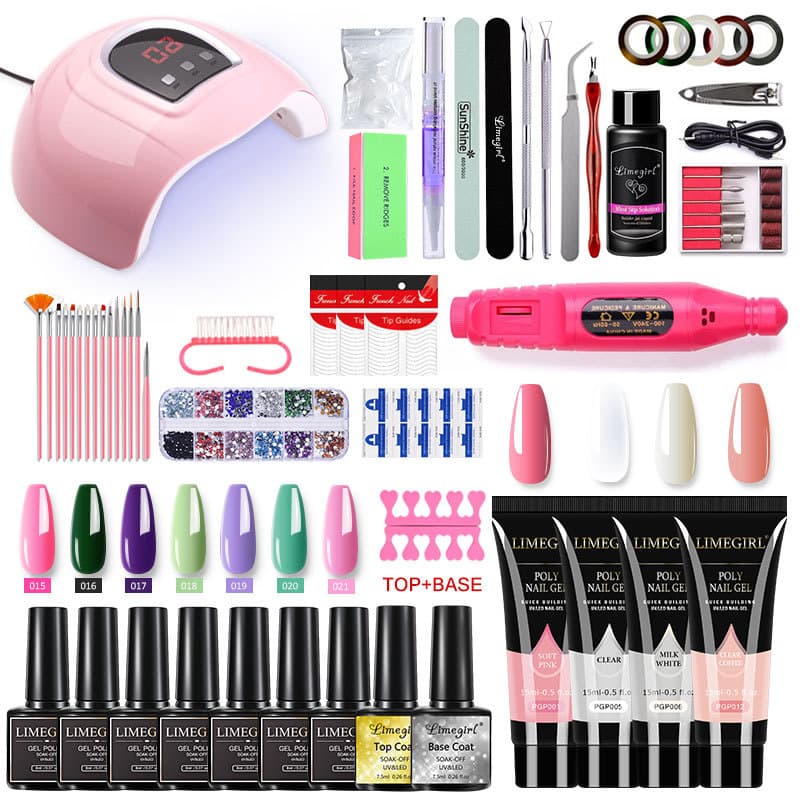 Limegirl Cross-border Nail Extension Gel Set Gel Polish Nail Gel Set Manufacturer Nail Salon Wholesale