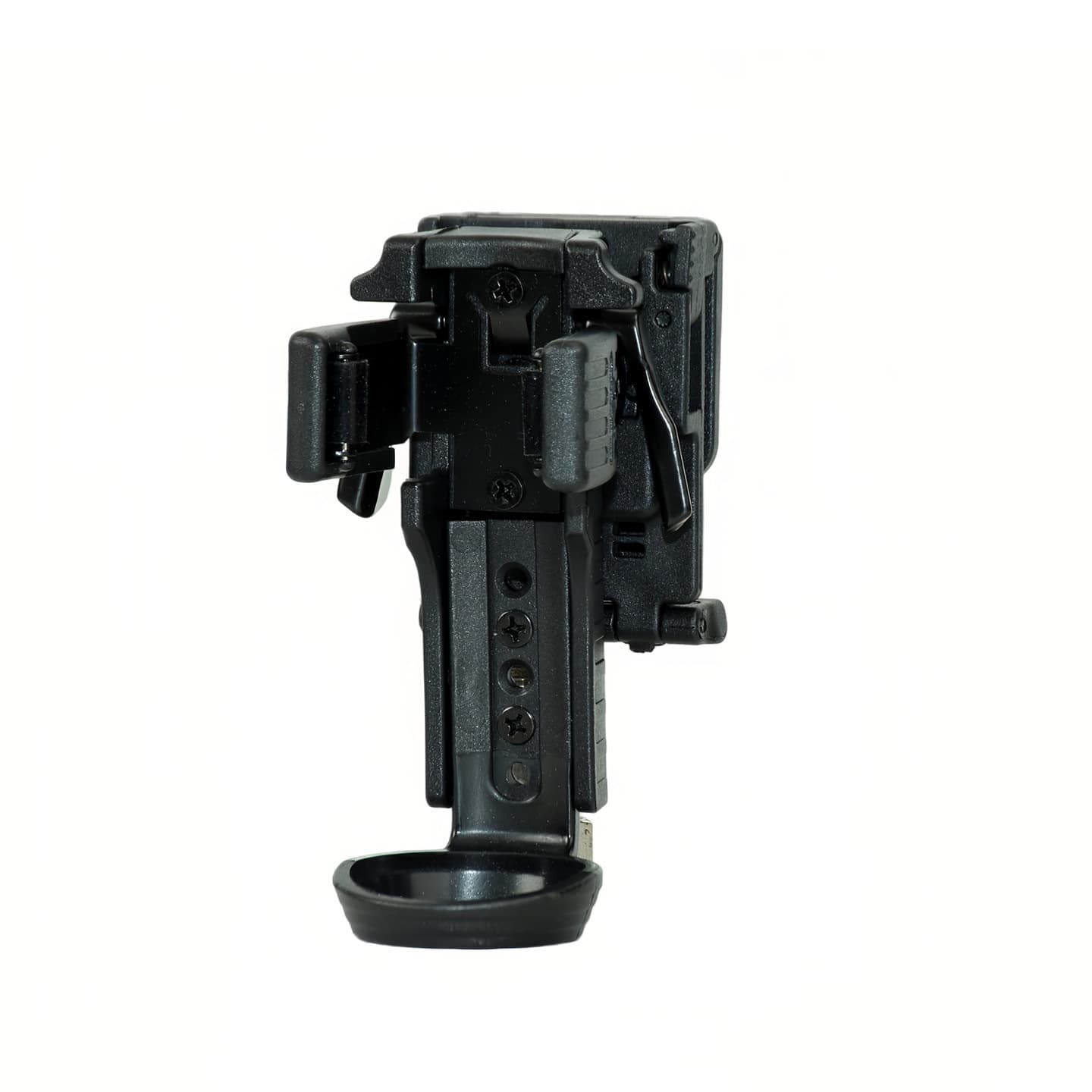 Tactical Quick-Draw Side-Open Anti-Loss Locking Nader Quick-Release Holster for Flashlight, Baton, and Spray, Waist Holster