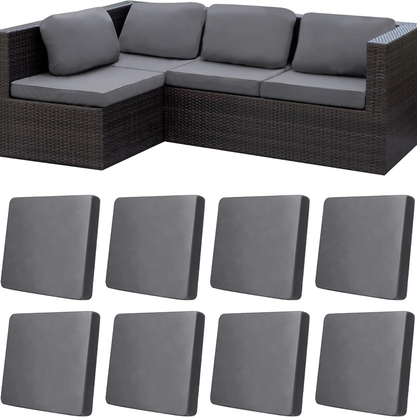 Cross-border Export 8-Piece Outdoor Patio Furniture Cushion Cover Set, Washable Furniture Protector