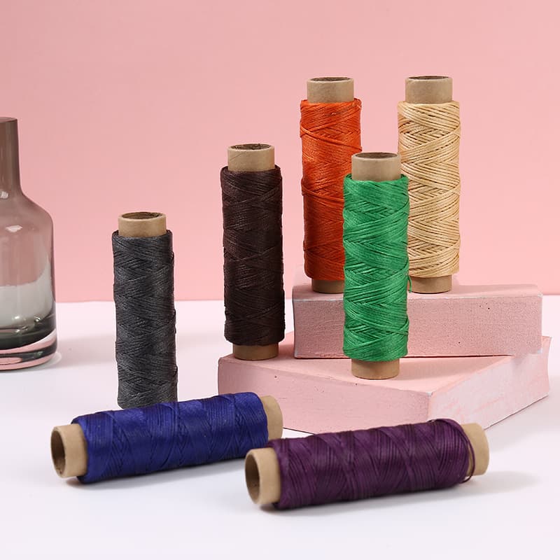 Leather Waxed Thread Sewing Thread 30m 50m Colorful DIY Sewing Thread Colored Sewing Thread Polyester Flat Waxed Thread