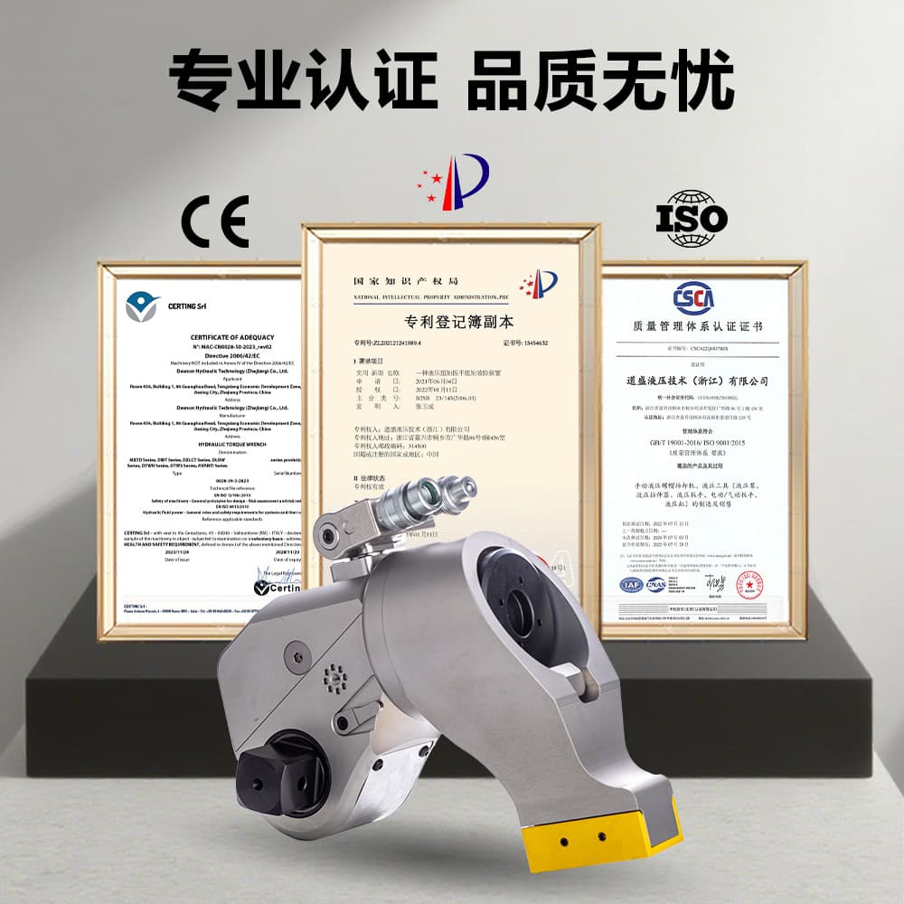 Daosheng Hydraulic Torque Wrench Drive Type DIBT Series Precision Heavy-Duty Bolt Fastening Durable Hydraulic Torque Wrench