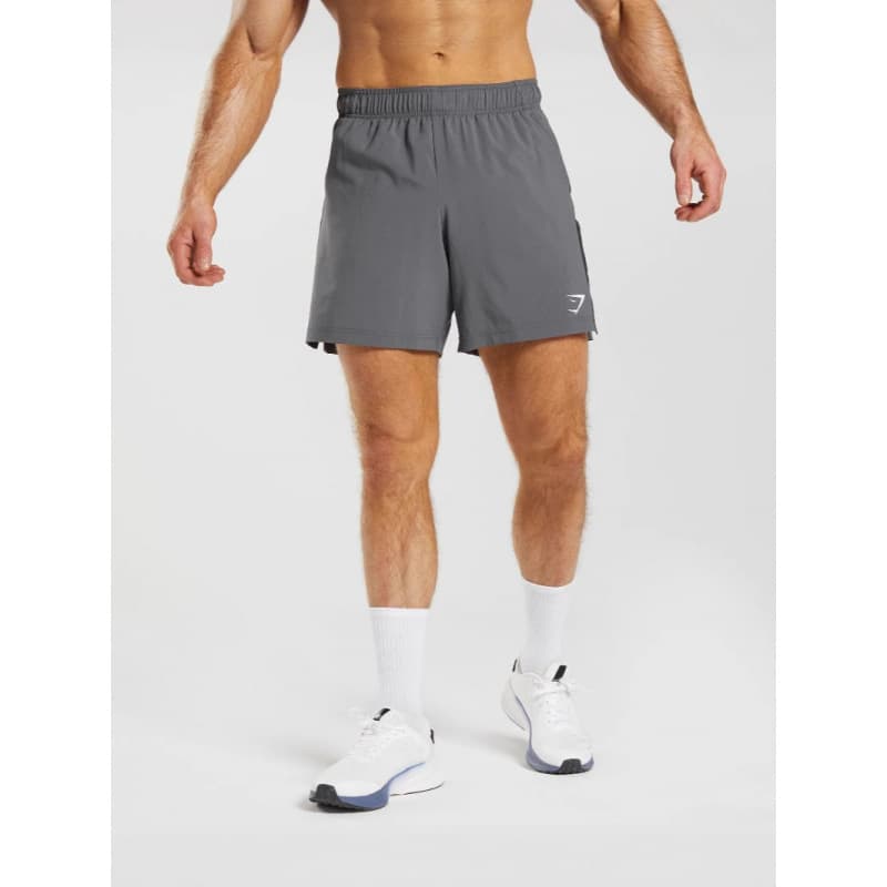 GYMSHARK Men's Shorts Summer Sports Casual Quick-Dry Straight-Leg 5-Inch Athletic Shorts Shark