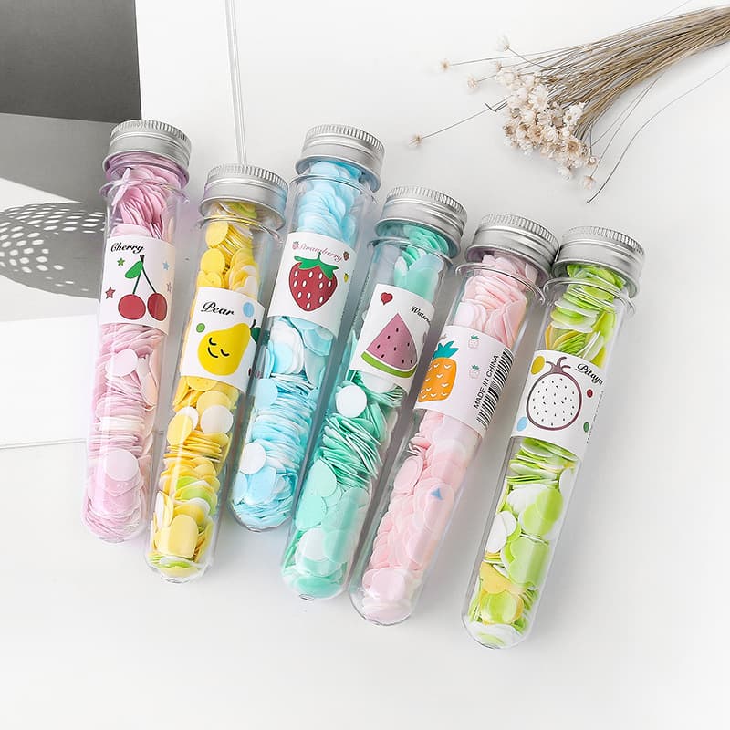Disposable Hand Washing Test Tube Aluminum Lid Fruit Soap Flower Sheets Student School Supplies Portable Outdoor Travel Kit