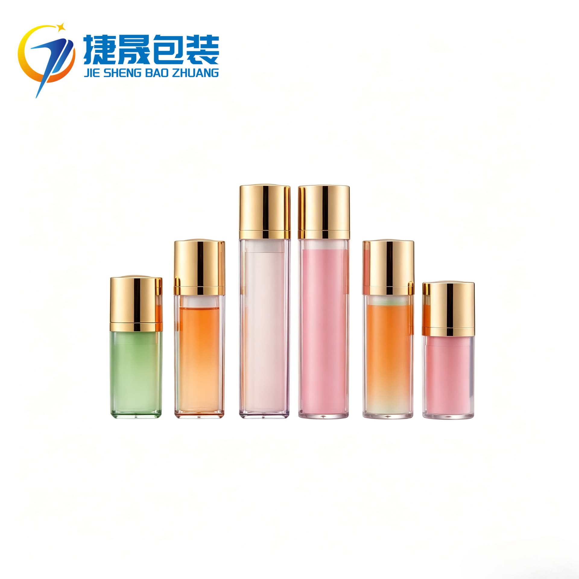 Custom 15ml 30ml 50ml Vacuum Bottle Round Square Bottle Cream Lotion