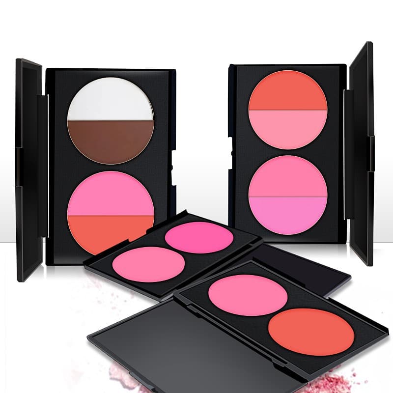 Two-color blush, contouring rouge, photo studio large plate blush plate, makeup training, photo studio makeup artist special orange pink