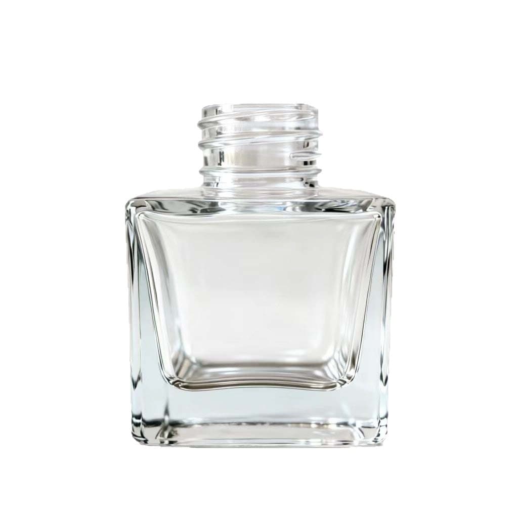 Wholesale Stock Glass Aroma Bottle, Square Glass Bottle for Fragrance, Empty Transparent Perfume Bottle, Refillable Bottle