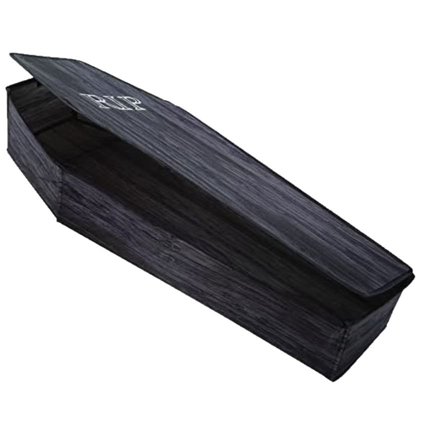 Wooden Printed Coffins Black Paulownia Wood Caskets Gothic Coffins Cemetery Solid Wood Coffins Longevity Materials Funeral Supplies