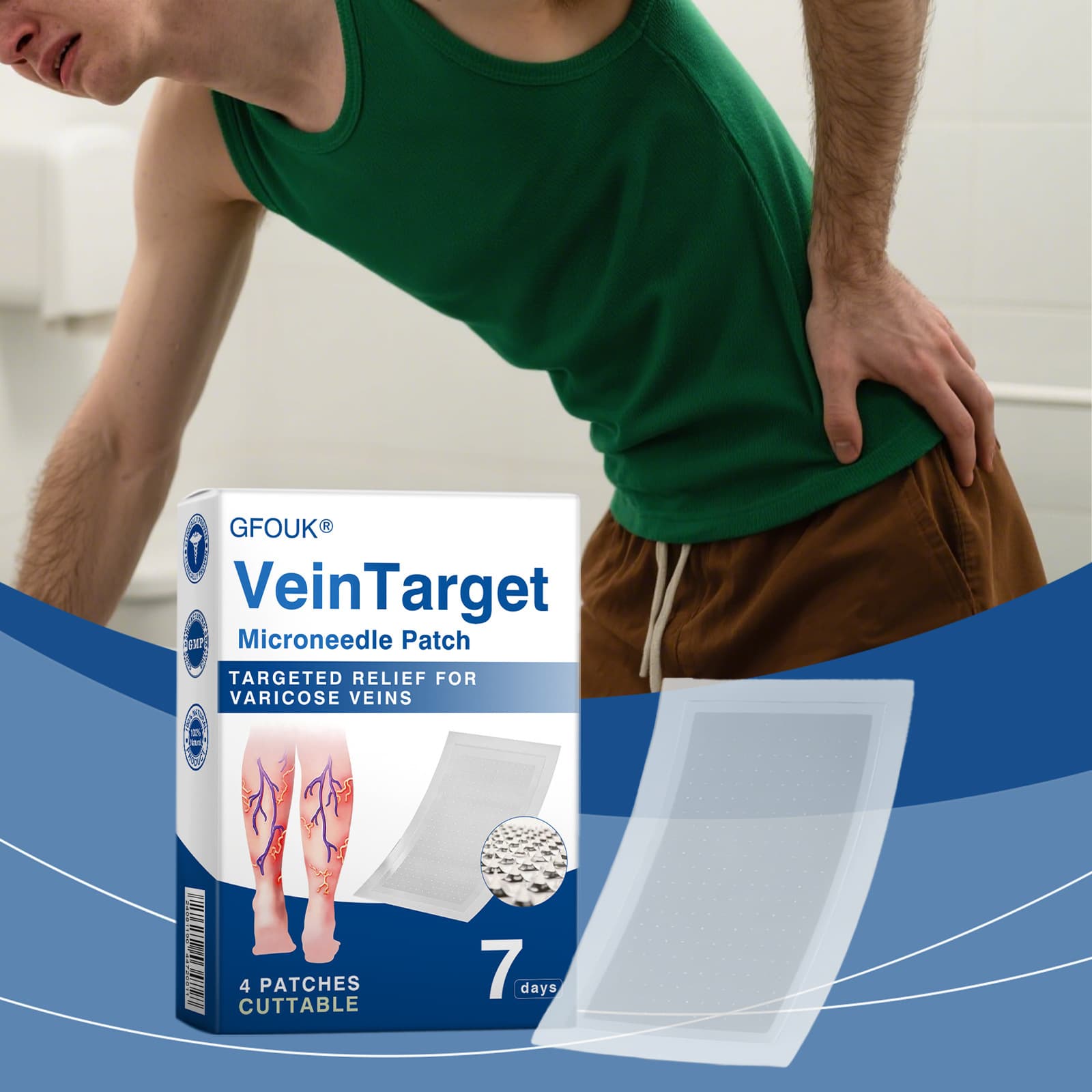 Leg Care Patch Gentle Ingredients Nourish and Massage Leg Skin Lightweight and Breathable Daily Leg Care Patch