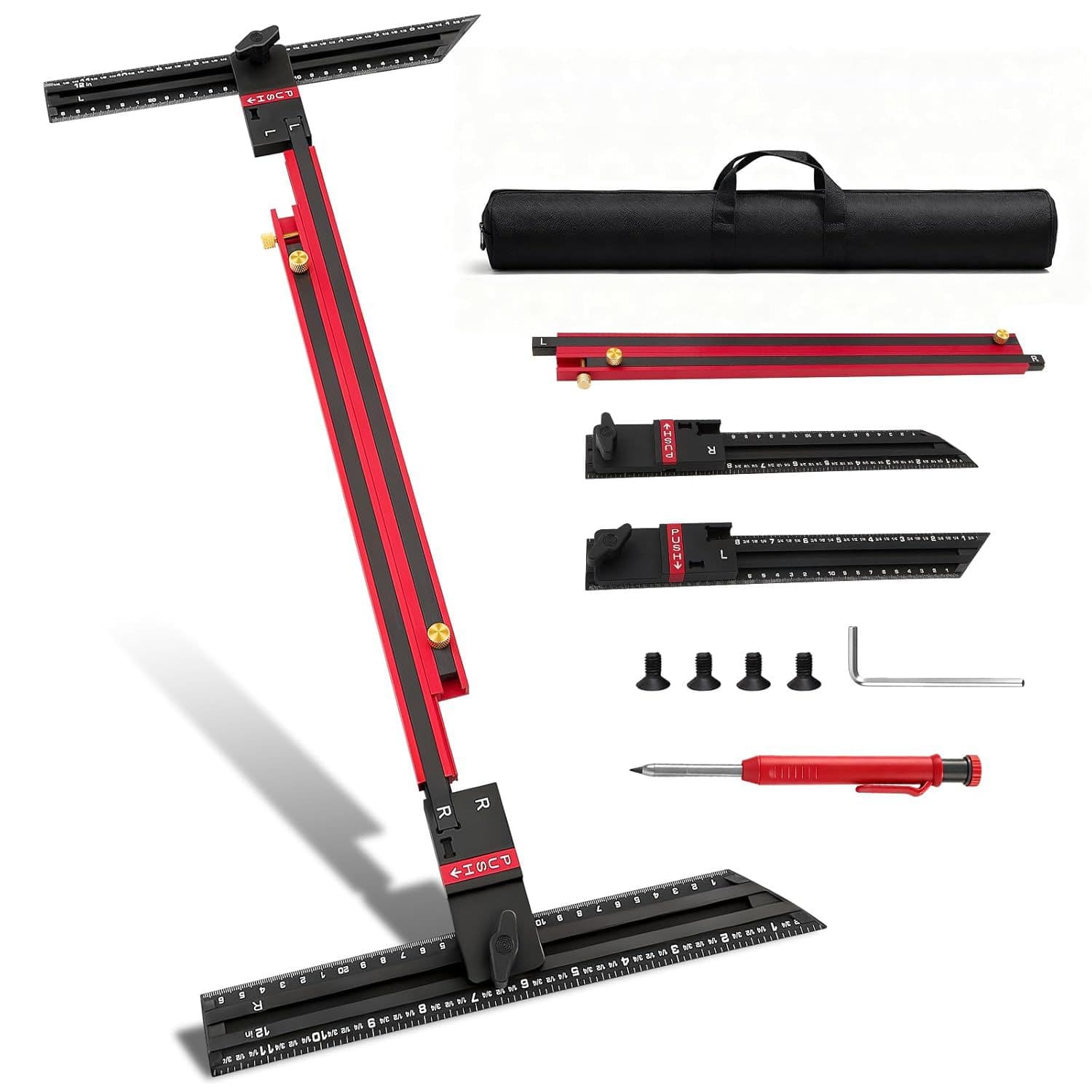 Aluminum Alloy Stair Gauge Stair Measuring Tool Stair Template Tool Stair Clamp Tool Stair Tread