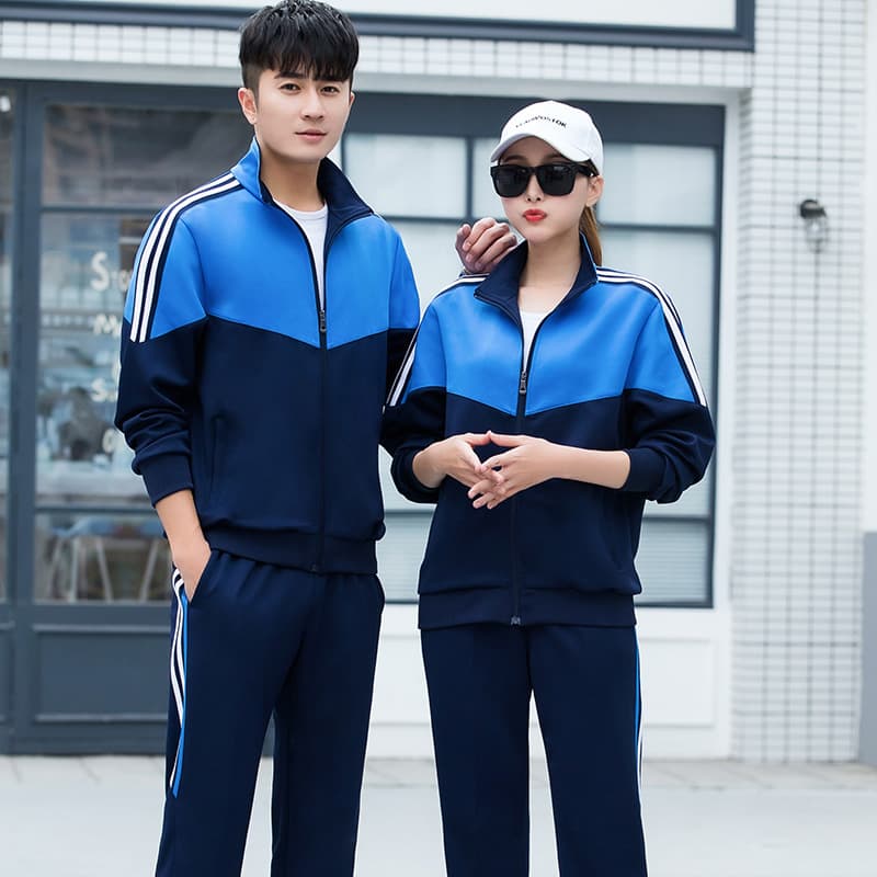 New Spring and Autumn Junior High and High School Student Uniform Two-Piece Parent-Child Sports Suit College Style Primary School Uniform