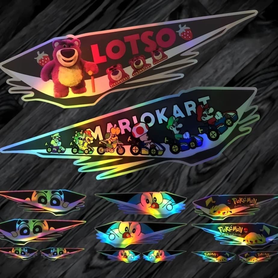 Car Creative Sticker Laser Reflective Scratch Cover Decal for Car Body Door Electric Motorcycle