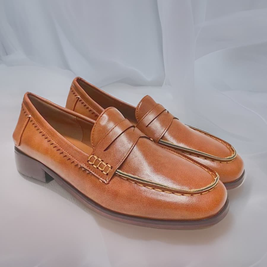 2024 Spring/Autumn Casual Work Low Heel Women's Shoes Black PU Yellow Brown Women's Flats 40-43 Large Size Shoes