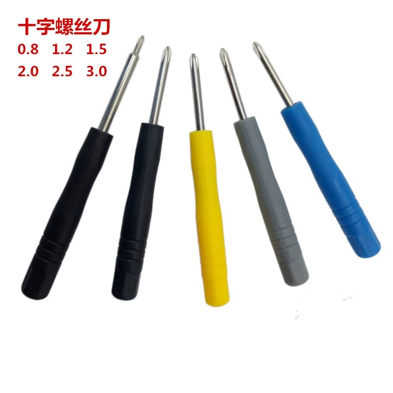Mini Phillips and flathead screwdrivers for electronic components, toys, mobile phone disassembly, and screwdriver tools.