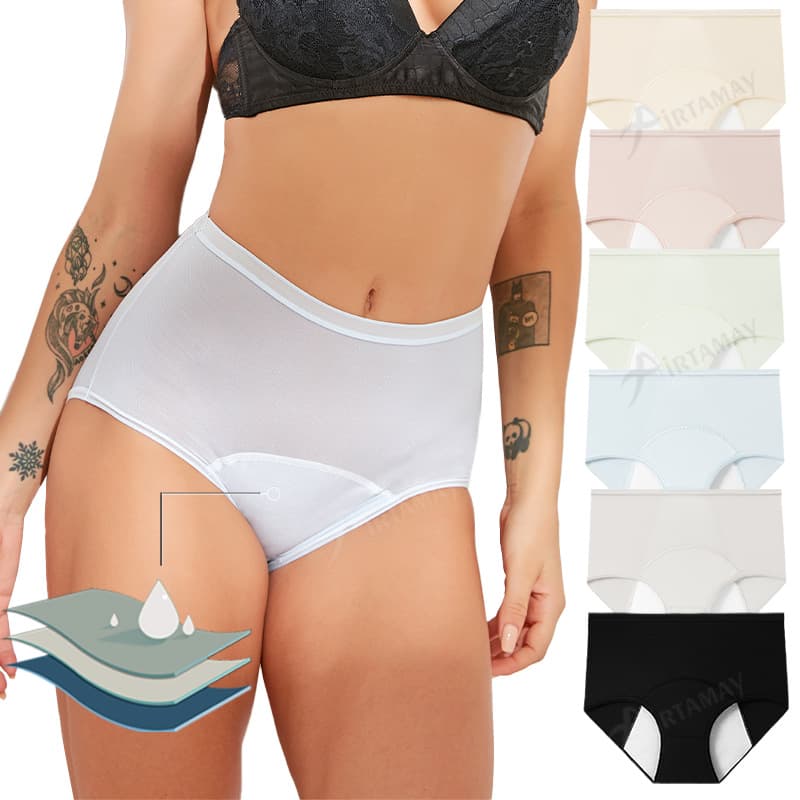 Export cross-border thin menstrual panties leak-proof women's period breathable sanitary panties