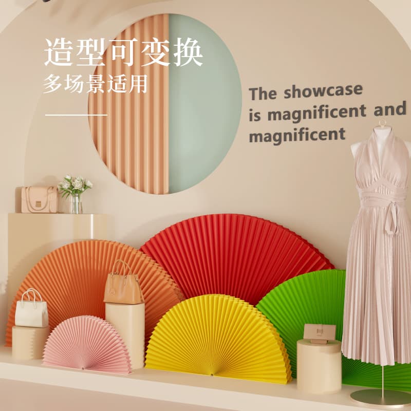 Factory wholesale Chinese-style design classical organ paper fan, versatile scene decoration background ornament folding fan
