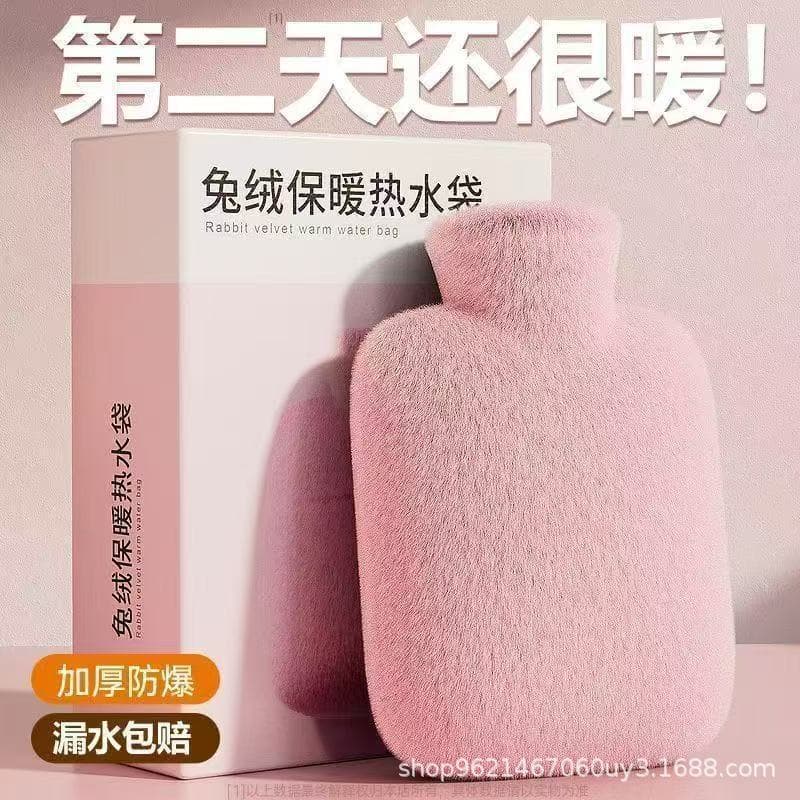 Thickened Anti-Burst Hot Water Bottle Winter Hand Warmer for Belly Heat Therapy, Hand and Foot Warming, Bed Warming, Wholesale