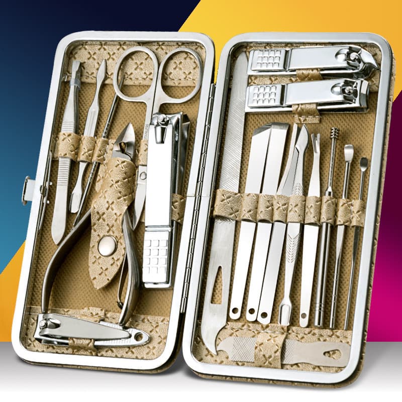 Manicure Scissors Set Pedicure Nail Clippers Stainless Steel Large Size for Home Use Unisex Nail Care Tools Cuticle Nippers