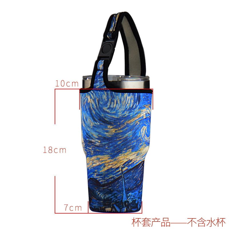 Wholesale Ice Master Cup Sleeve Elastic Car Printed Logo Cartoon Beverage Can Telescopic Ice Can Sleeve Water Cup