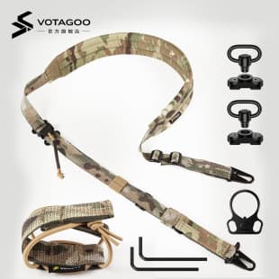 Multi-Purpose Strap Dual-Point Quick-Adjust Steel Eagle Beak Buckle Strap Tool Bag Nylon Strap Camouflage
