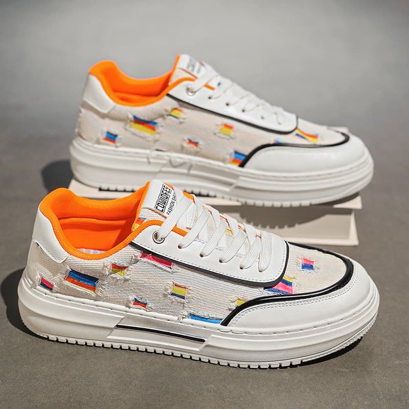 2024 sneakers summer men's outdoor casual shoes canvas breathable comfortable trendy shoes men's shoes sports white shoes