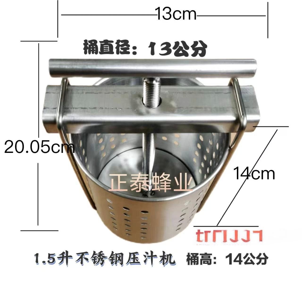 Household Stainless Steel 1.5L 2.3L Small Press Juicer Water Extractor Fruit Juice Vegetable Filling Silk Flower Maker