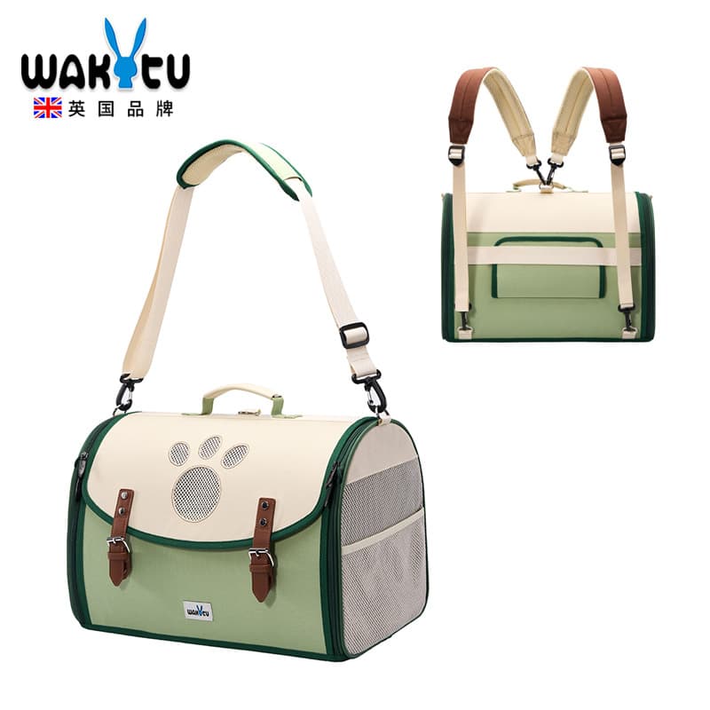 Wakytu British multifunctional outdoor pet nest, portable single shoulder, portable double shoulder large capacity pet backpack