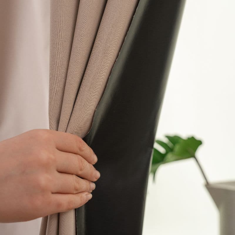 Full Blackout Curtain Fabric Ready-made Simple Self-adhesive No-drill Magic Tape Installation Sun Shade Bedroom Bay Window Ins