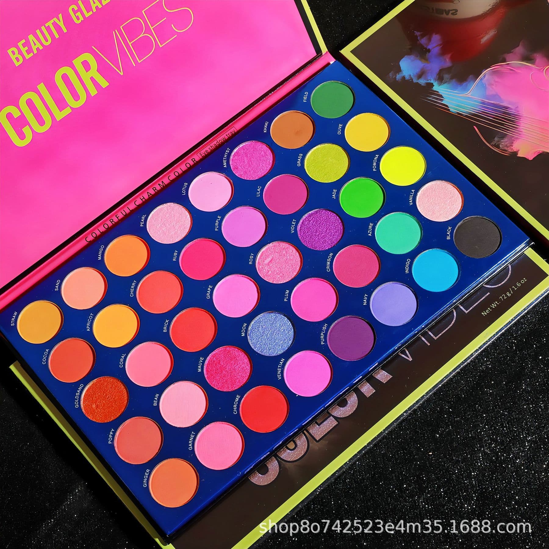 Beauty Glazed 40-Color Eyeshadow Palette for Makeup Artists, Stage Makeup for Kids, Authentic