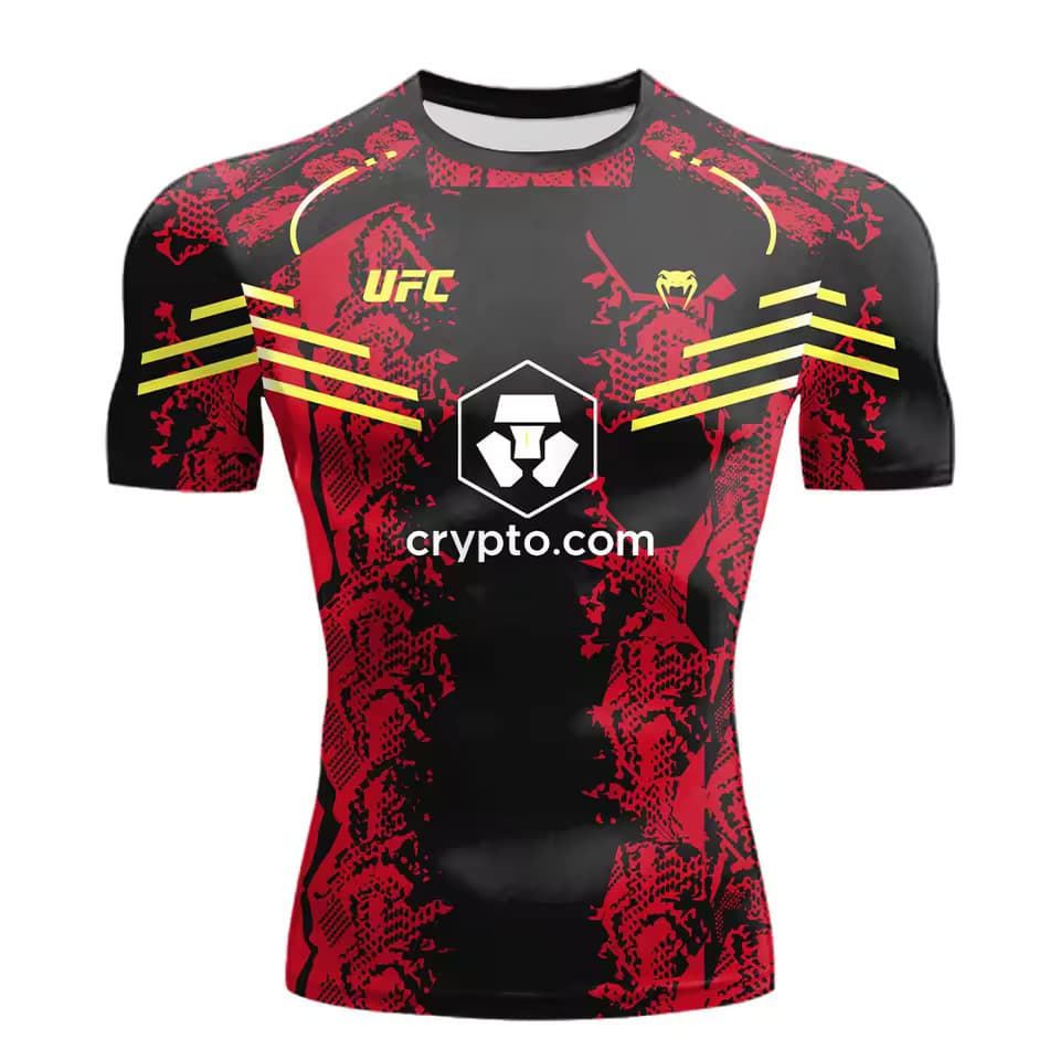 Summer New Hot-Selling UFC Boxing Match Chaser T-Shirt for Men and Women, Casual Breathable Oversized Quick-Dry Short-Sleeved Top