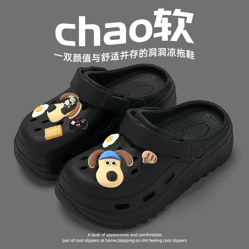 Thick-soled Summer Croc Shoes Women's Summer Outerwear Anti-Slip Sandals Slip-on Slippers Summer New Style Sandals Wholesale