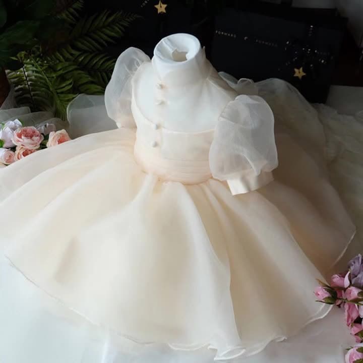 Baby Girl's 1st Birthday Princess Dress, Tutu Flower Girl Wedding Gown, 2026 New Stylish Dress for Little Girls