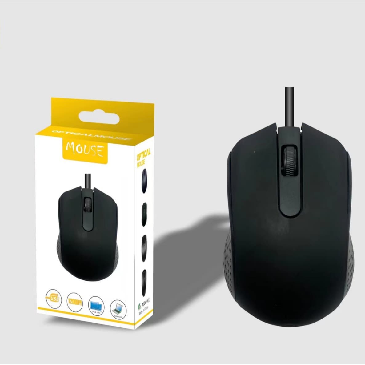 Manufacturer Eco-friendly RoHS Compliant Neutral Wired USB Mouse for Home/Office/Business Laptop/Desktop