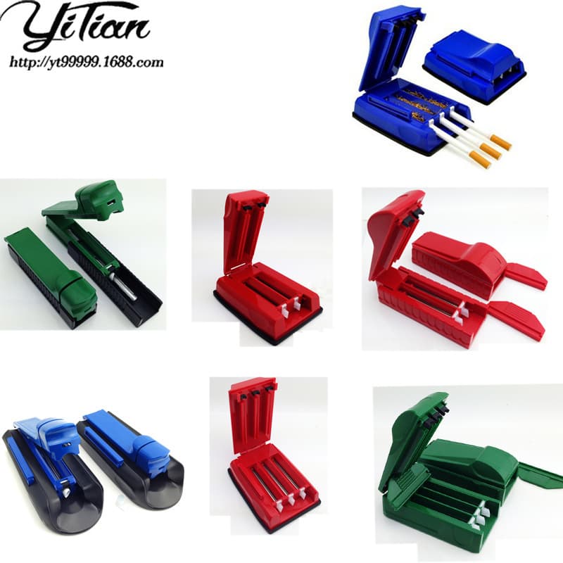 Yitian Portable Plastic Cigarette Rolling Machine Dual-Tube Manual Filler Mini Round Head 8.0 Rolling Machine Hot Seller for Cross-Border