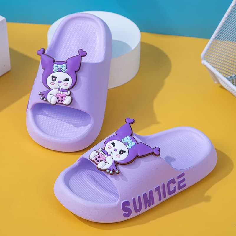 New Summer Children's Slippers for Indoor Bathing, Parent-Child, Baby, Kids, Non-Slip Soft Sole Flip-Flops