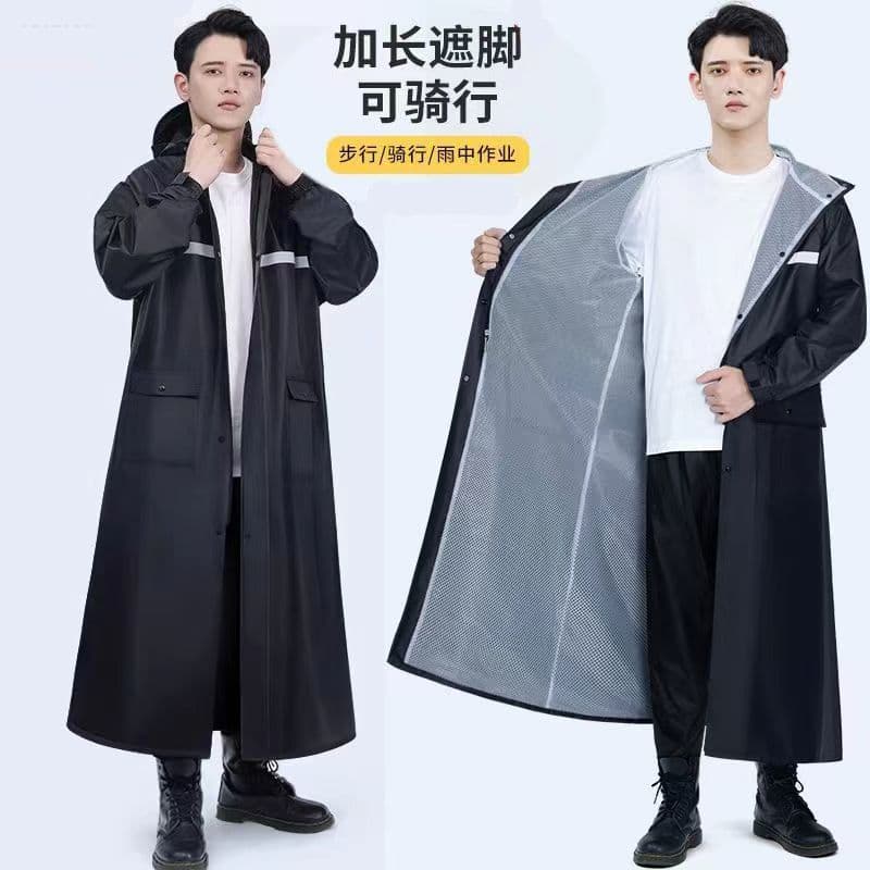 Raincoat Full Body All-In-One Motorcycle Raincoat Electric Vehicle Raincoat Thickeneded Rainproof Clothing Riding Electric Vehicle Poncho